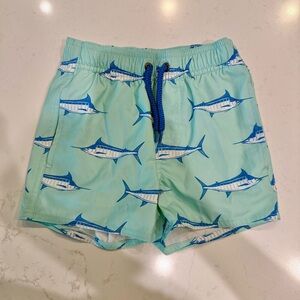 Class Club Swim Trunks with Blue Accents